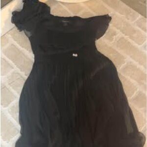 Elegant Black One-Shoulder Dress